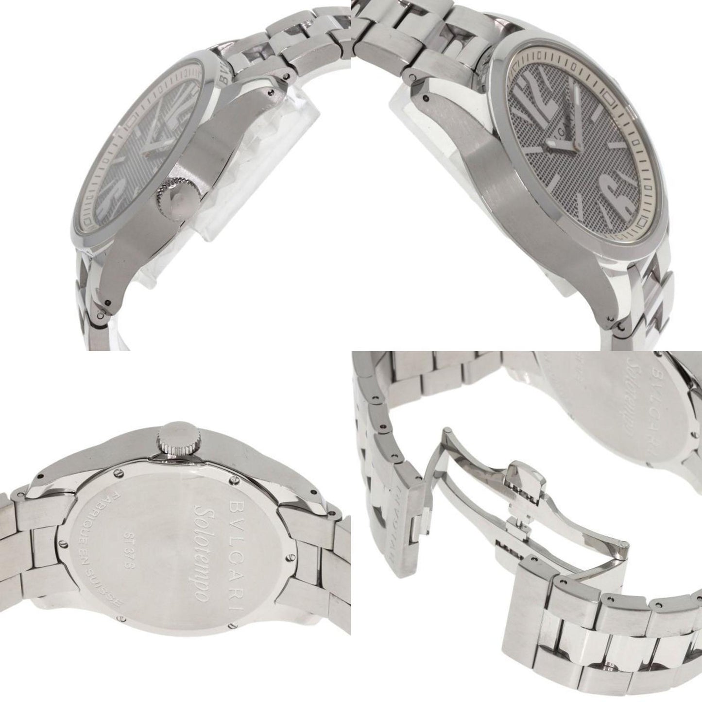 Bvlgari St37S Solotempo Stainless Steel
