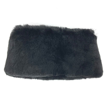 Chanel Two-Tone Cc Logo Coco Mark Tippet Accessory Fur Scarf