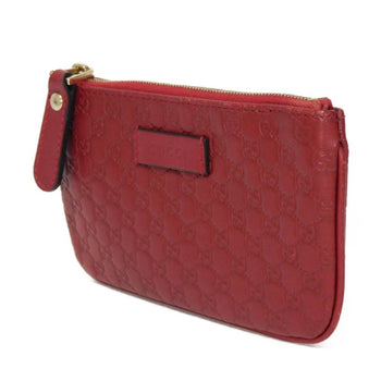 Gucci Coin Case Guccissima Purse Embossed Key Ring Gold Micro Gg Shima Red 544248 Bmj1G 6420