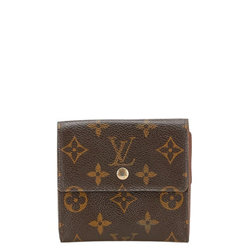 Louis Vuitton Monogram Porte Monnaie Bi-Fold Wallet M61652 Brown Leather
