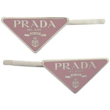 Like New Prada Hair Clip With Triangle Logo