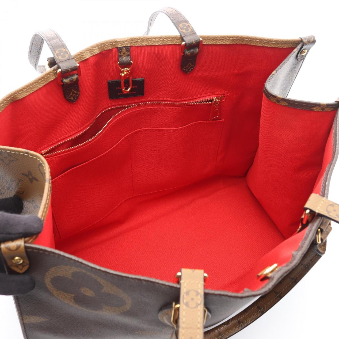 Louis Vuitton On The Go Gm Monogram Giant Reverse Tote Bag