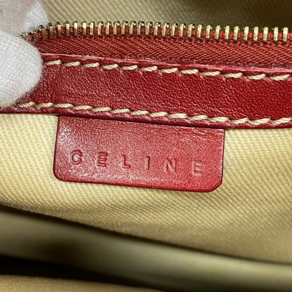 Celine Handbag Macadam Beige Red