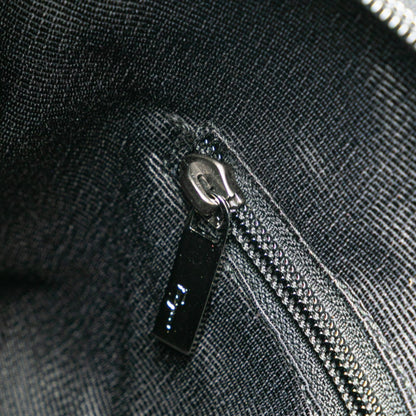 Salvatore Ferragamo Gancini Handbag Tote Bag In Black Canvas