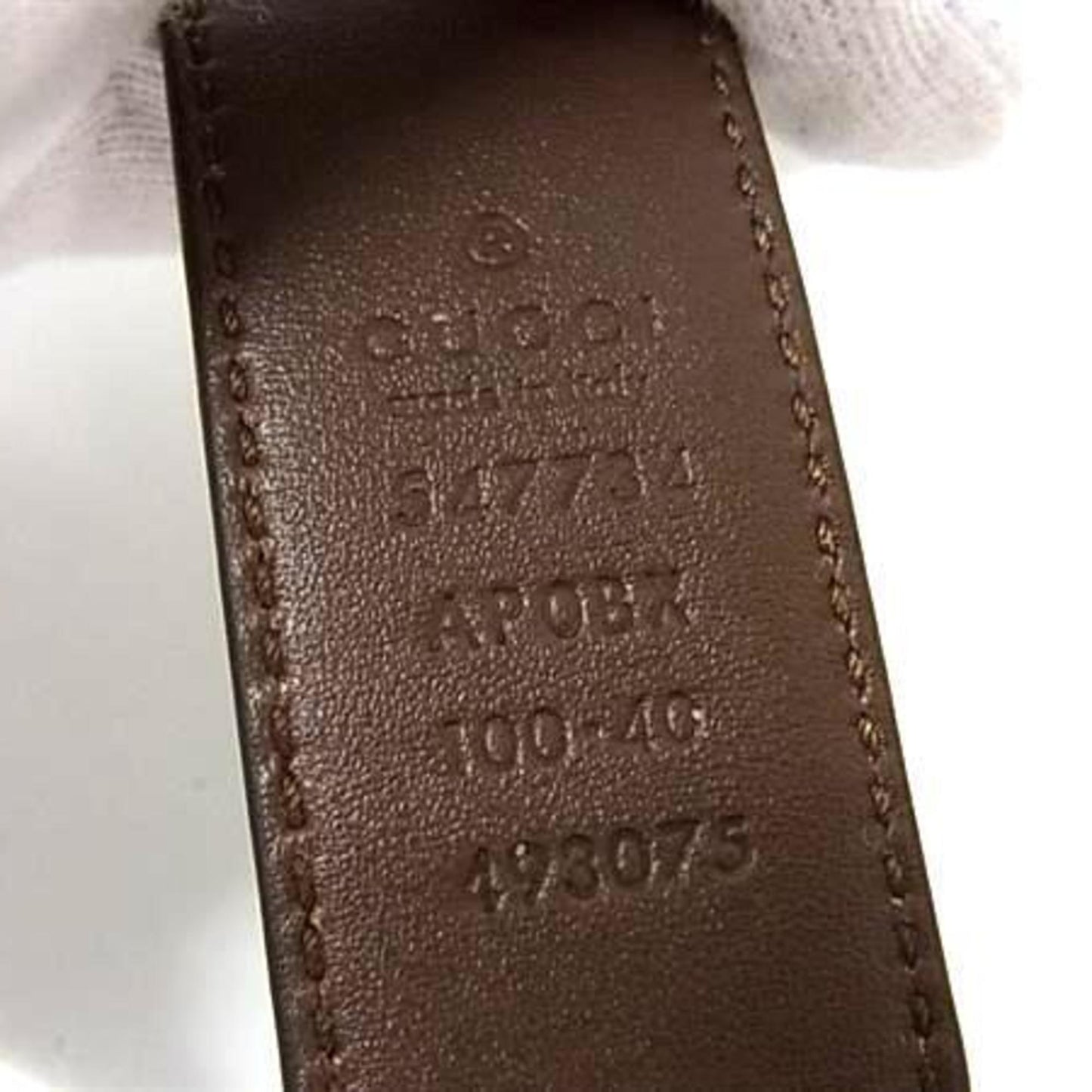 Gucci Interlocking G Belt 547734 Black Leather