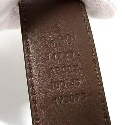 Gucci Interlocking G Belt 547734 Black Leather