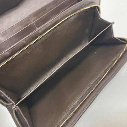 Bottega Veneta 150509 Intrecciato Flap Long Wallet In Brown Leather