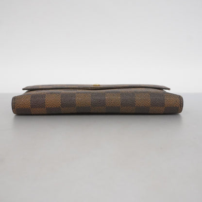 Louis Vuitton Tri-Fold Long Wallet Damier Portefeuille International N61217 Ebene