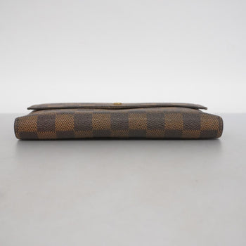 Louis Vuitton Tri-Fold Long Wallet Damier Portefeuille International N61217 Ebene