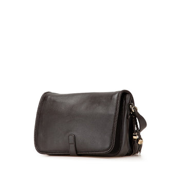 Gucci Marrakech Tassel Crossbody Shoulder Bag 336658 Brown Leather