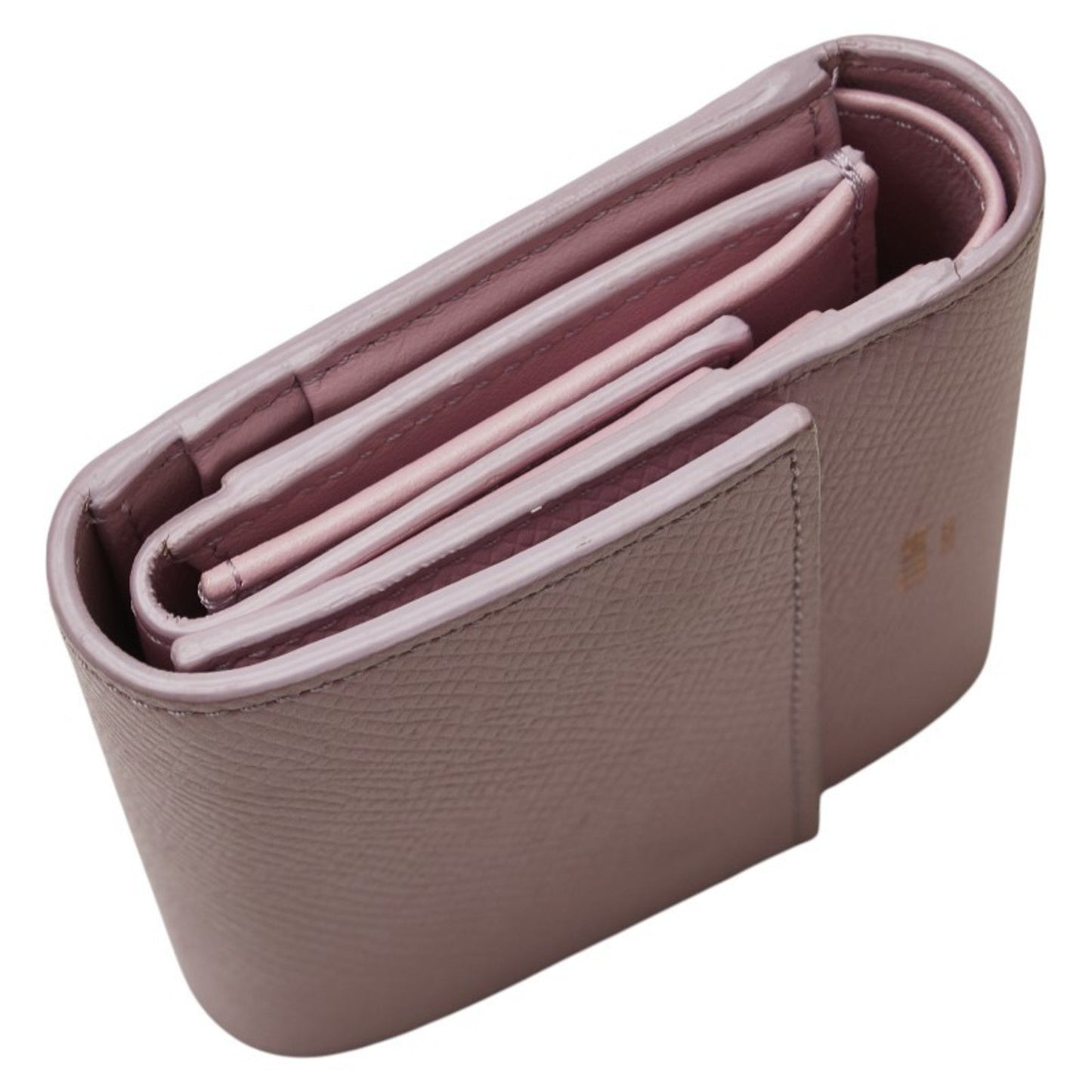 Celine Small Trifold Wallet In Pink Leather