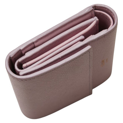 Celine Small Trifold Wallet In Pink Leather