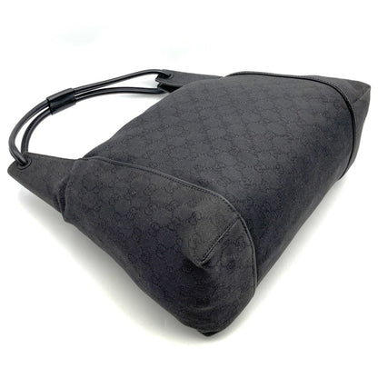 Gucci 101292 Shoulder Bag/Handbag In Black Gg Canvas