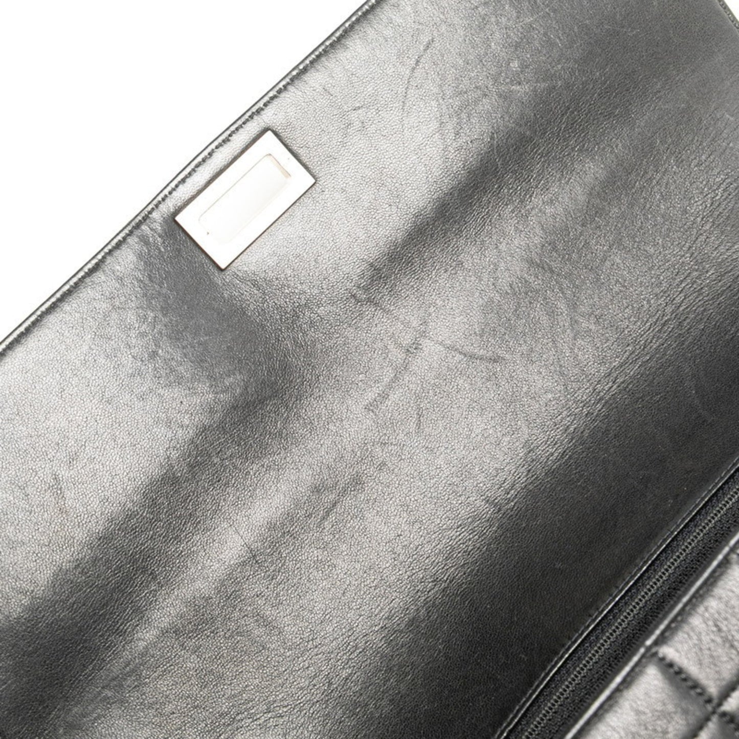 Chanel 2.55 Chocobar Chain Shoulder Bag In Black Lambskin