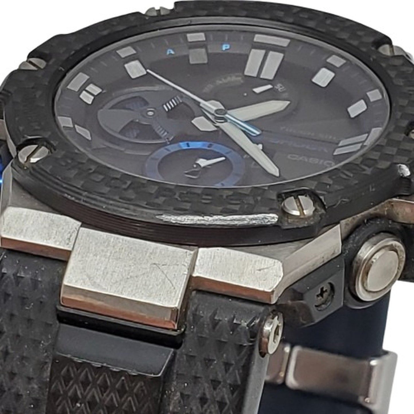 G-Shock Casio Gst-B100Xa-1A G-Steel Watch With Carbon Bezel