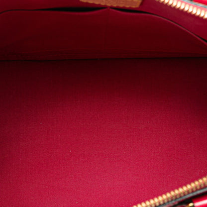 Louis Vuitton Monogram Vernis Alma Pm Handbag M91693 Rouge Grenadine Red Patent Leather