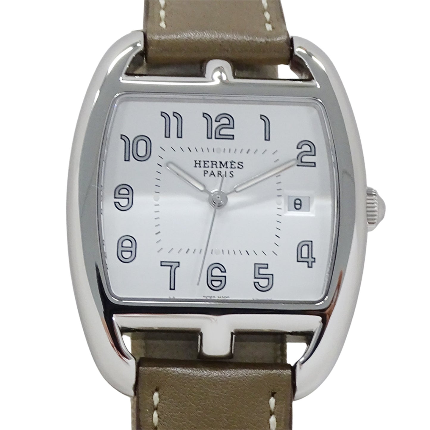 Herms Cape Cod Date Quartz Watch For Men
