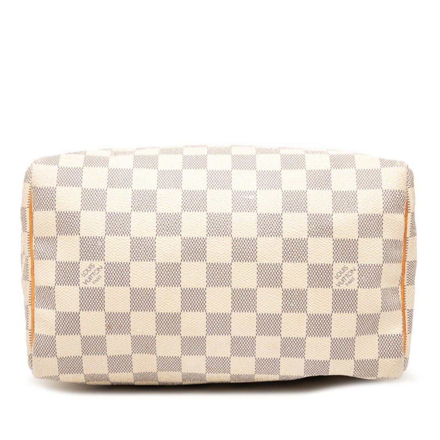 Louis Vuitton Damier Azur Speedy 25 Handbag/Mini Boston Bag N41371 White Leather