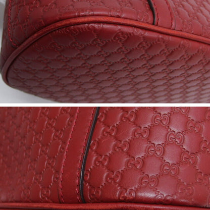 Gucci Small Shoulder Bag Micro Guccissima Red