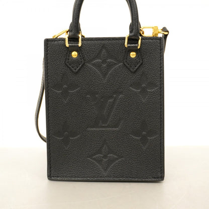 Louis Vuitton Monogram Empreinte Petite Sac Plat Handbag M81417 Noir 2-Way Bag