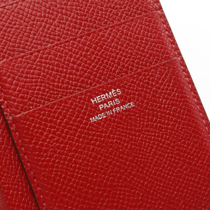 Hermes Herms Etui Smart Classic Rouge Piment Bifold Wallet
