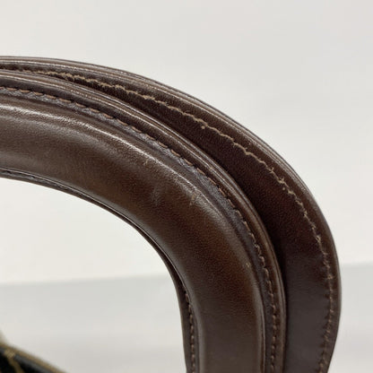 Fendi Zucca Nylon Canvas Handbag In Brown