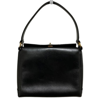 Gucci Turnlock Leather Old Gucci One-Shoulder Bag Handbag Vintage Black