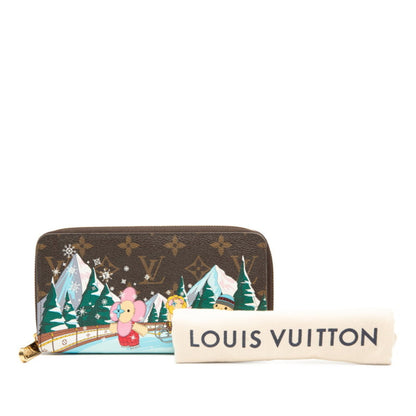 Louis Vuitton Monogram Holiday Collection Zippy Wallet Vivienne Round Zip Long M82614 Brown