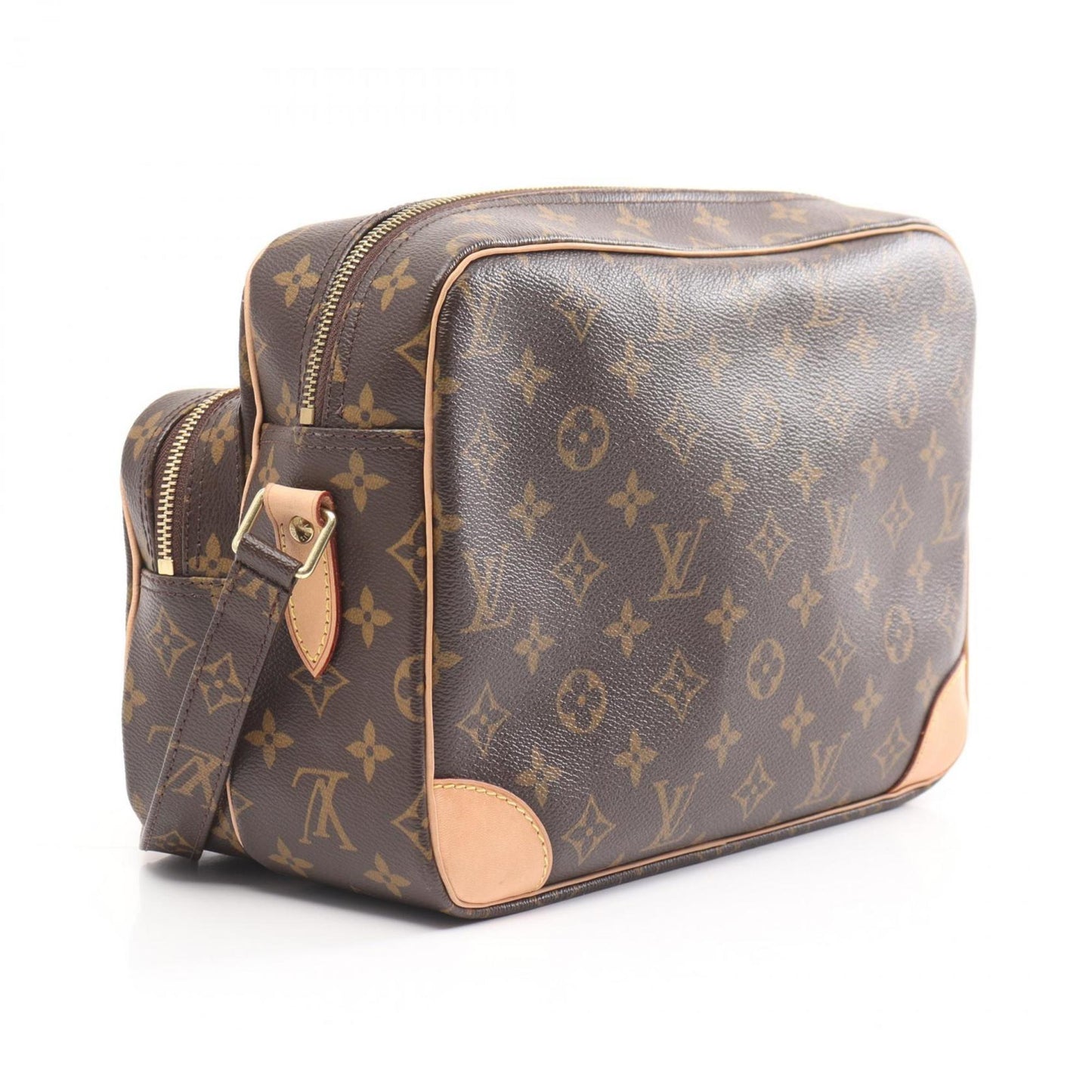 Louis Vuitton Nile Monogram Shoulder Bag Coated Canvas Leather