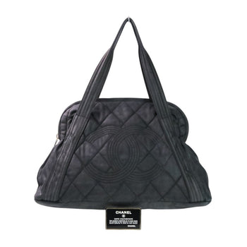 Chanel Coco Mark Matelasse Tote Bag Black