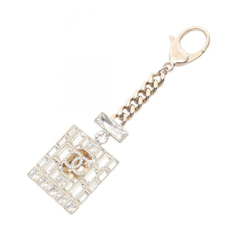 Chanel Coco Mark Perfume Bottle Keychain With Gp Rhinestones