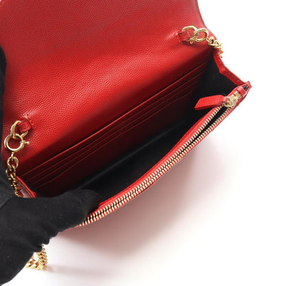Saint Laurent Monogram Envelope Shoulder Bag In Calfskin Leather