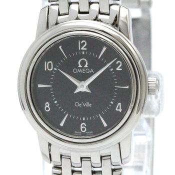 Polished Omega De Ville Prestige Steel Quartz