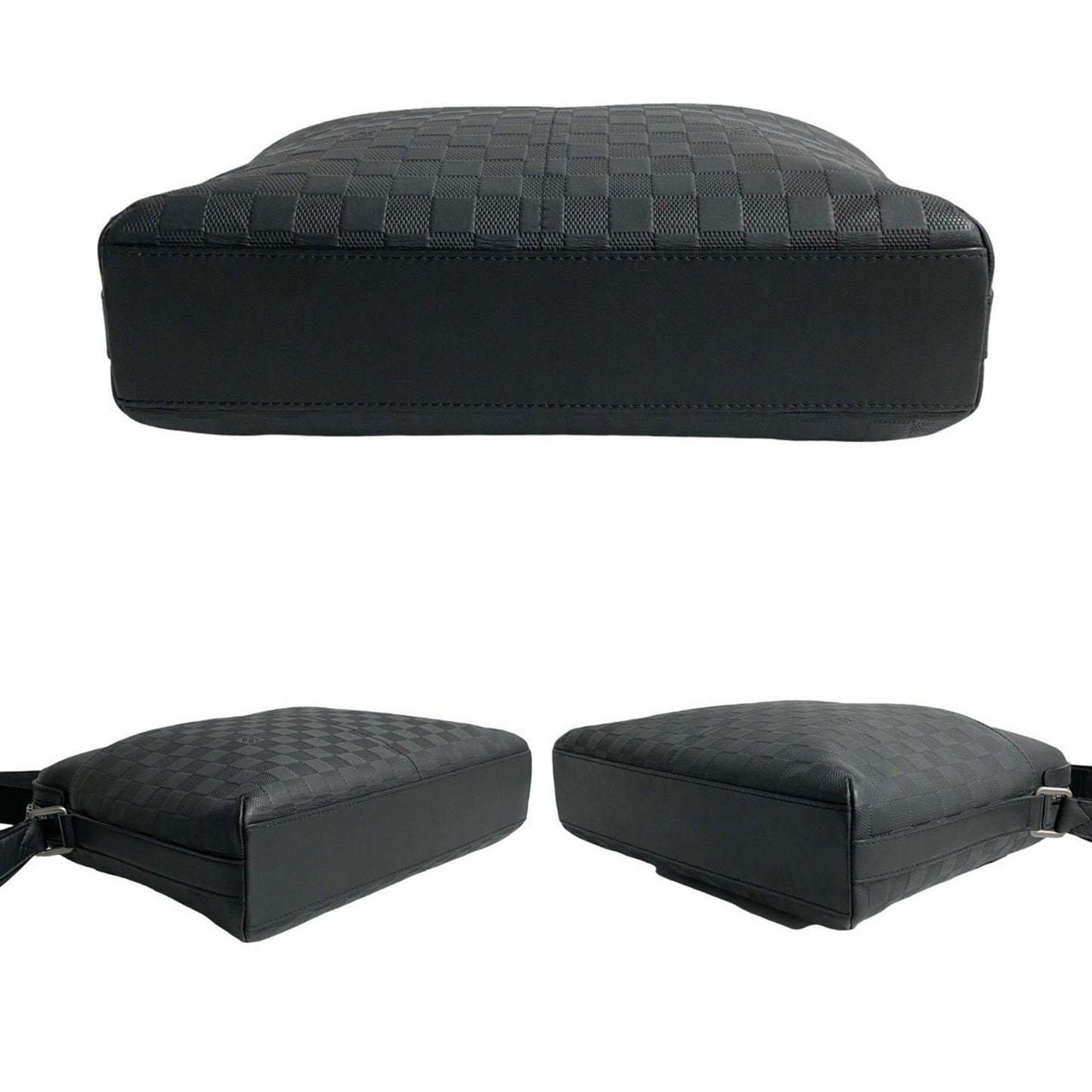 Louis Vuitton Calypso Mm Damier Infini Leather Shoulder Bag/Business Bag In Noir