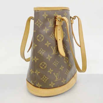 Louis Vuitton Monogram Bucket Pm Tote Bag M42238 Brown