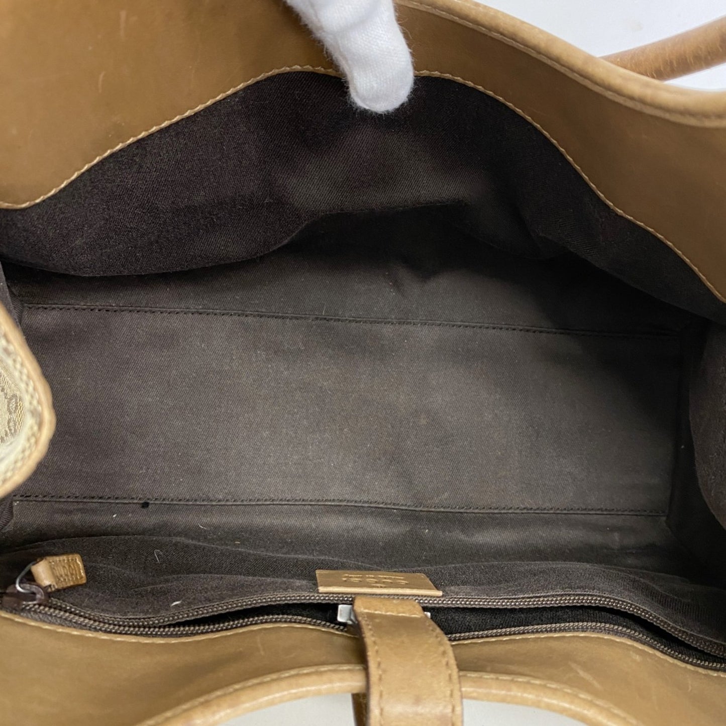 Gucci Gg Canvas Jackie Handbag 01719 Brown