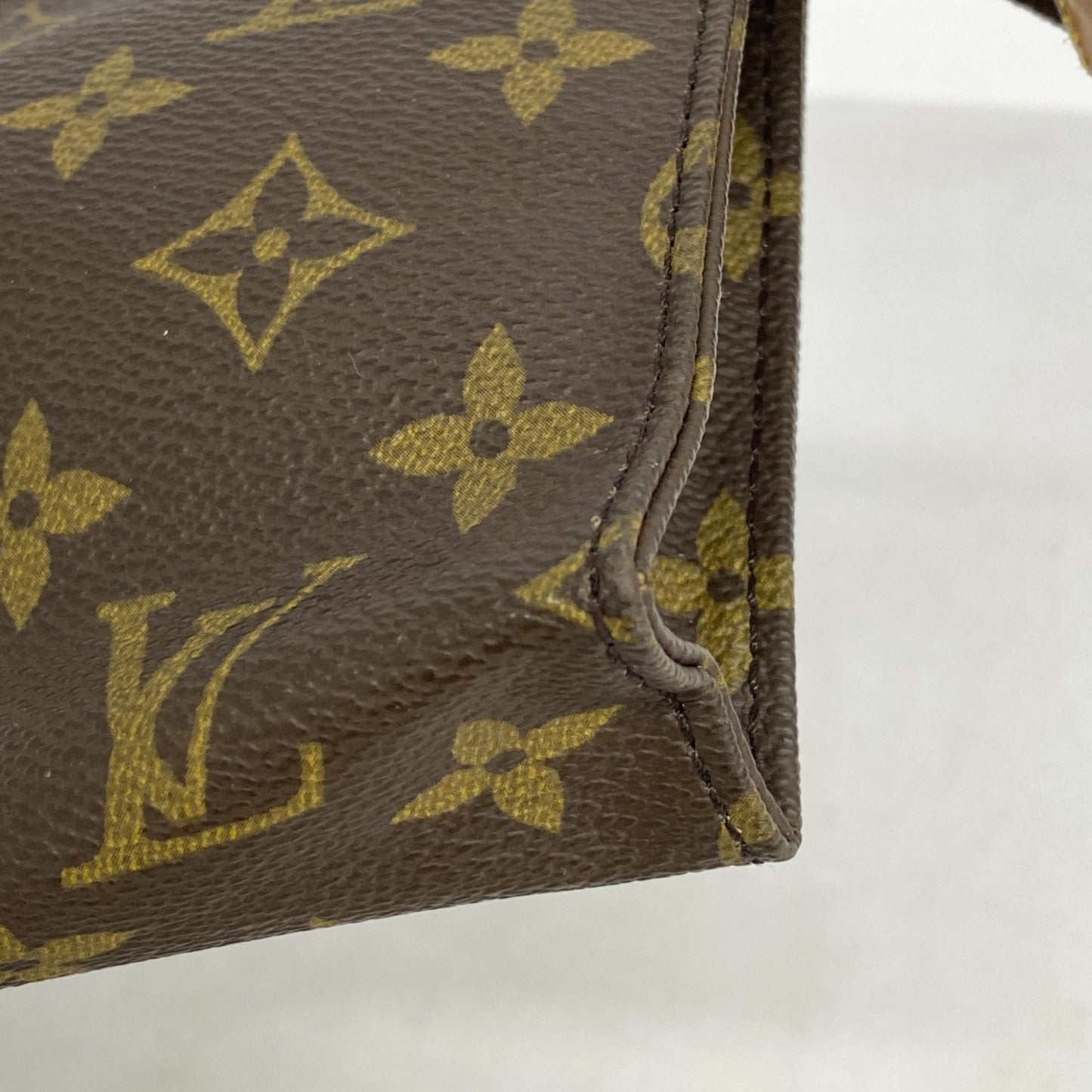 Louis Vuitton Monogram Poche Toilette 15 Pouch M47546 Brown