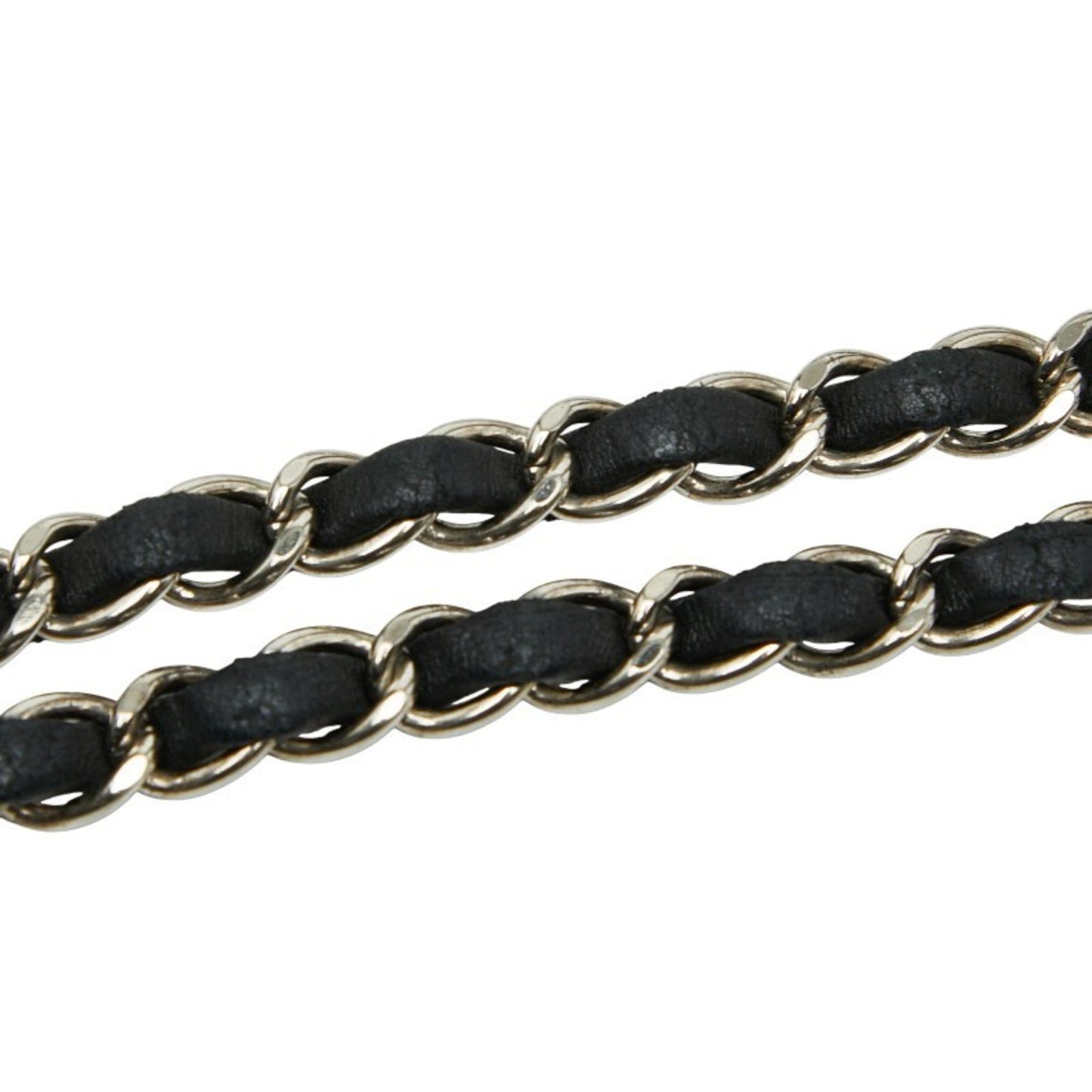 Chanel Matelasse 25 Coco Mark Double Flap Chain Shoulder Bag In Black With Silver Hardware And