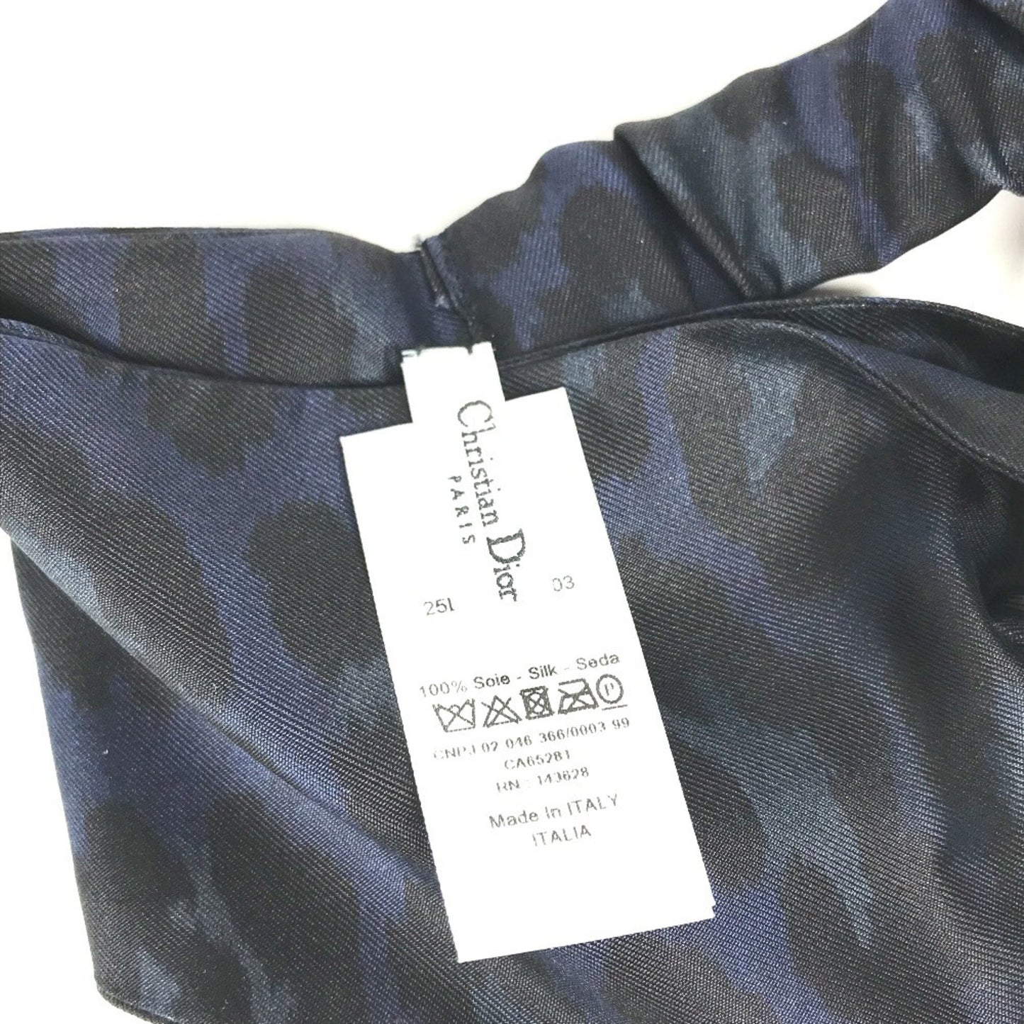 Christian Dior Dior Leopard Print Headband Hair Silk