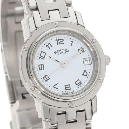 Hermes Cl4.210 Clipper Watch Stainless Steel Ss