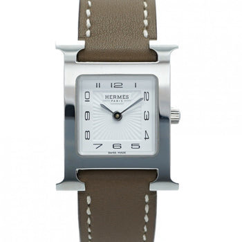 Herms H Watch Hh1.210 White Dial