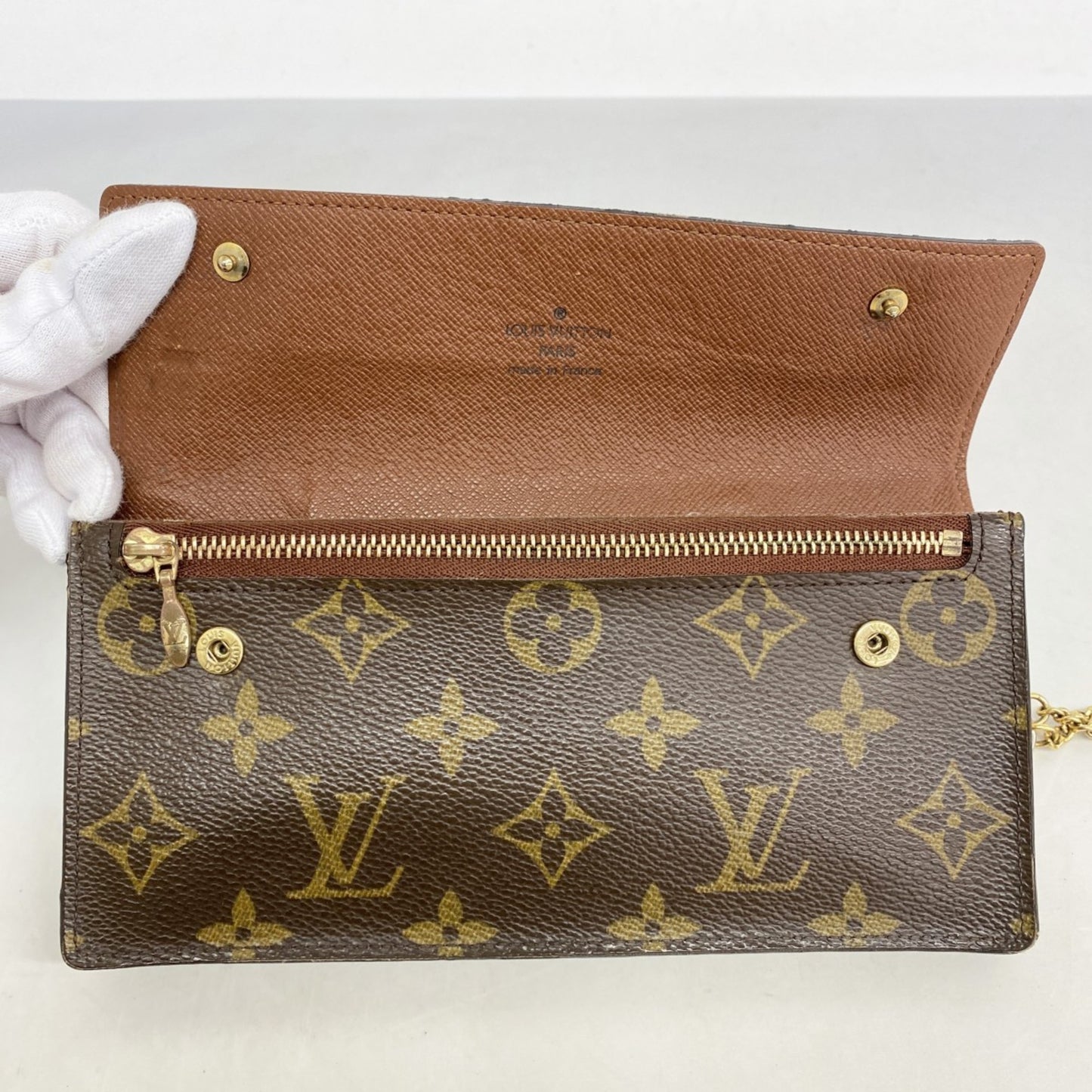 Louis Vuitton Monogram Portefeuille Accordion Long Wallet M58008 Brown