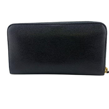 Fendi 8M0299 Round Long Wallet Black