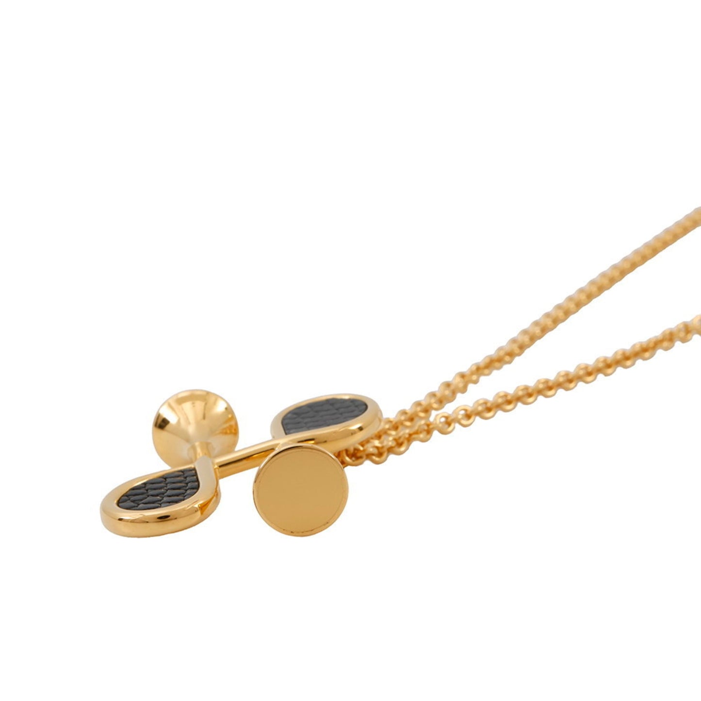 Hermes Collar H Black Necklace