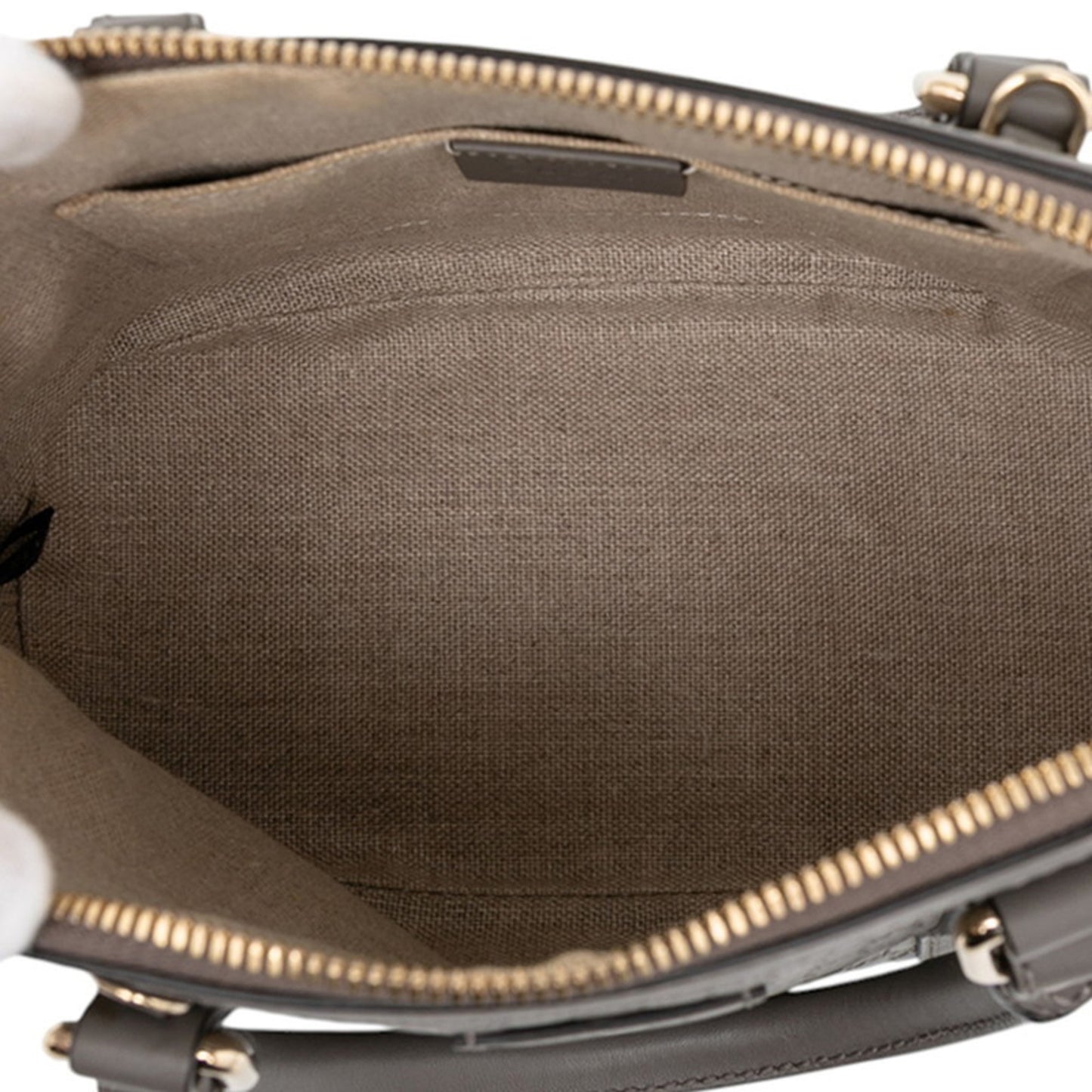 Gucci Micro Guccissima Handbag/Shoulder Bag 2Way 449654 Gray Leather