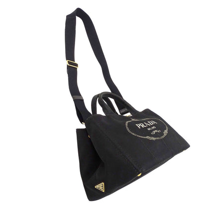 Prada Prada Women'S Canvas Canapa Medium Handbag/Shoulder Bag
