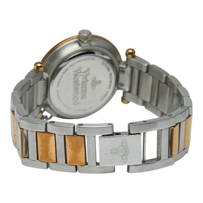 Vivienne Westwood Orb Quartz Watch With Silver Dial And Stainless Steel Plated