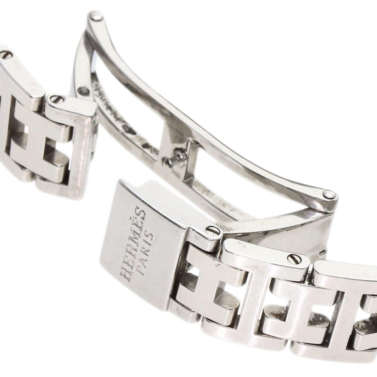 Herms Cl4.210 Clipper Nakre New Buckle Watch Stainless Steel/Ss