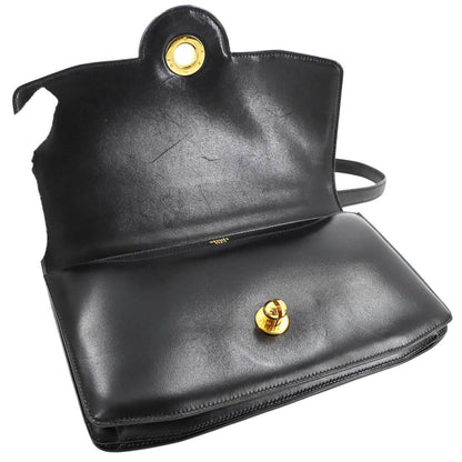 Hermes Herms Shoulder Bag In Box Calf Leather With A Black "G" Stamp And Gold Hardware