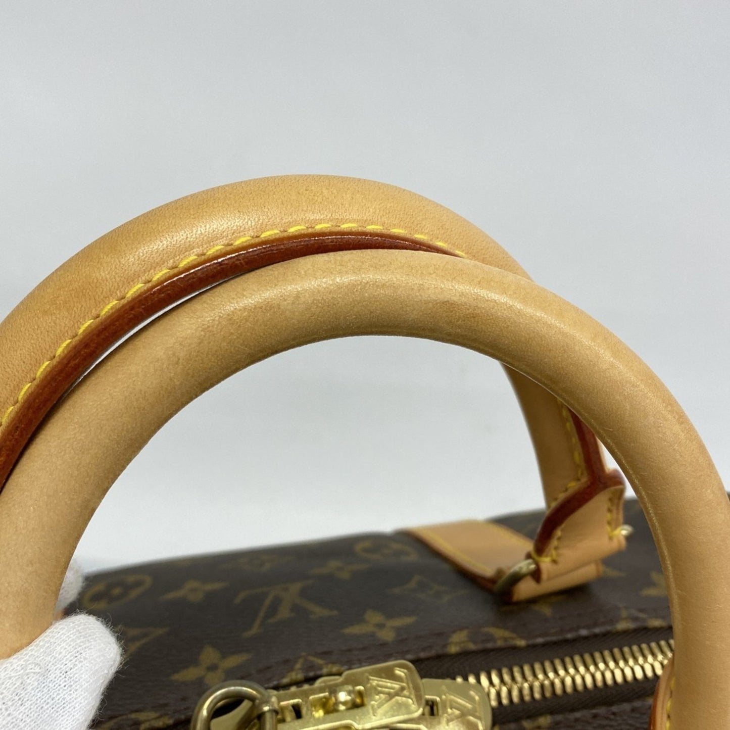 Louis Vuitton Monogram Keepall 55 Boston Bag M41424 Brown